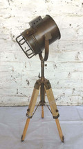 Spot Light Antique Studio Floor Lamp Searchlight W Tripod Stand Halloween Gift - £129.40 GBP
