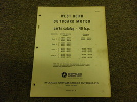 1965 Chrysler Hors-Bord 40 HP Parties Catalogue - £19.96 GBP
