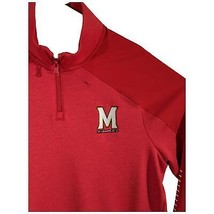 Maryland University Terrapins 1/4 Zip Jacket Mens Large Red 1327205 Unde... - £36.62 GBP