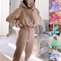 Jogging Suits For Women 2 Piece Sweatsuits Tracksuits Sexy Long Sleeve H... - £25.57 GBP