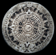 Ancient Aztec Inca Maya Calendar Sculpture plaque replica reproduction - $28.71
