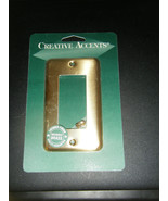 Creative Accents Brushed Brass Steel Rocker Wall Plate Cover #2BB117 - £6.54 GBP