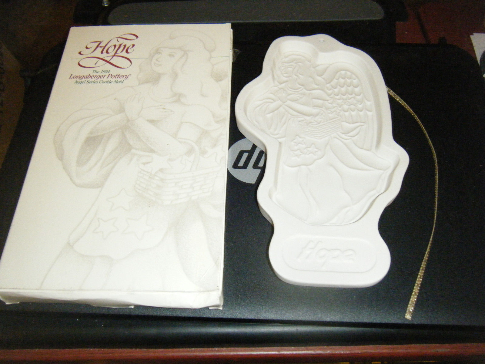Primary image for Longaberger Pottery 1994 Hope Angel Series Cookie Mold w/Box