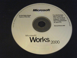 Microsoft Works 2000 #X04-75247 Replacement Disc (PC, 1999) - Disc Only!!! - £12.41 GBP