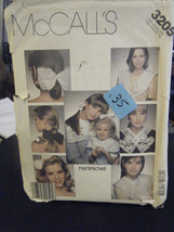 McCall&#39;s 3205 Misses &amp; Girl&#39;s Hair Bows &amp; Collars Pattern - $5.99
