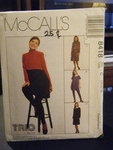 McCall&#39;s TRIO 8418 Maternity Dress, Tunic &amp; Leggings Pattern - Size 10/1... - $5.99