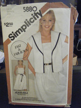 Simplicity 5880 Misses Pullover Sundress &amp; Unlined Jacket Pattern - Size 8 - $9.00
