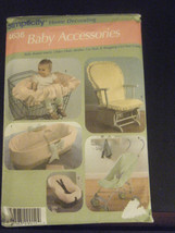 Simplicity 4636 Baby Accessories Basket Insert, Umbrella Stroller Cover Pattern - $7.65