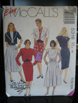 Vintage McCall's 5316 Misses Unlined Jacket & Dresses Pattern - Size 14 - £5.39 GBP