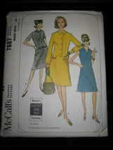 Vintage McCall's #7687 Misses Dress Pattern - Size 12-14 - £11.23 GBP