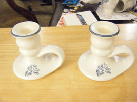 Vintage Pair of  Pfaltzgraff Yorktowne Candle Holders - £16.03 GBP