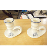 Vintage Pair of  Pfaltzgraff Yorktowne Candle Holders - £15.19 GBP