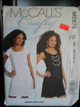 Vintage McCall's M5875 Misses Lined & Unlined Dresses Pattern-Sizes 6/8/10/12/14 - £8.08 GBP