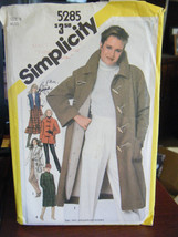 Vintage Simplicity 5285 Misses Coat, Lining, Vest &amp; Quilted Coat Pattern -Size 8 - £6.61 GBP