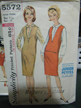 Vintage Simplicity #5572 Junior Petite Blouse Pattern - Size 11JP - £7.48 GBP