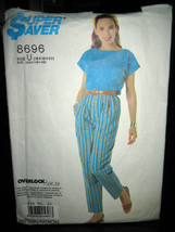 Vintage Simplicity Super Saver #8696 Misses Pants/Top Pattern - Size 16 - £4.92 GBP