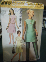 Simplicity 9062 Misses Dress or Tunic & Pants Pattern - Size 14 Bust 36 Waist 27 - $10.10