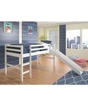 Bailey White Loft Bed with Slide - $593.01