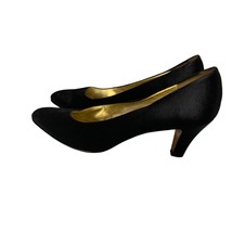 Salvatore Ferragamo Womens Size 10 N Pump 3 in Heel SLip On Shoes Black ... - $30.48