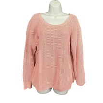 Gap Light Pink Pullover Sweater MEDIUM Women&#39;s Chunky Knit - £20.55 GBP