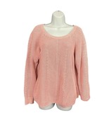 Gap Light Pink Pullover Sweater MEDIUM Women&#39;s Chunky Knit - £20.41 GBP