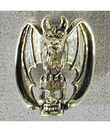 size 14 DELUXE BAT HOLDING SKULL HEAD SILVER BIKER RING BR95 mens NEW je... - €13,27 EUR