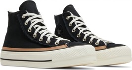 Converse Chuck Taylor AS Raw Edge Platform Hi Shoe, 573191C Multi Sizes Black/Eg - £102.77 GBP