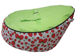 Strawberry Canvas Baby Baby Bean Bag Snuggle Bed 2 Upper Layers Without ... - $49.99