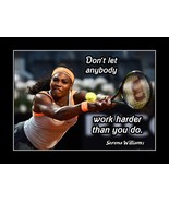 Inspirational Tennis Motivation Poster Print Serena Williams Quote Wall ... - $22.99+