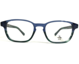 Penguin Kids Eyeglasses Frames The Take A Mlgn Jr Blue Green Horn 46-17-130 - $69.98