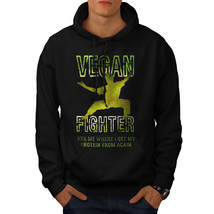 Wellcoda Vegan Fighter Mens Hoodie, Protein Casual Hooded Sweatshirt - £25.14 GBP+