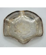 BM CO. Benedict MAN. CO. Silver Plate Ruffled Filigree Bowl Brocade 2229 - £19.54 GBP