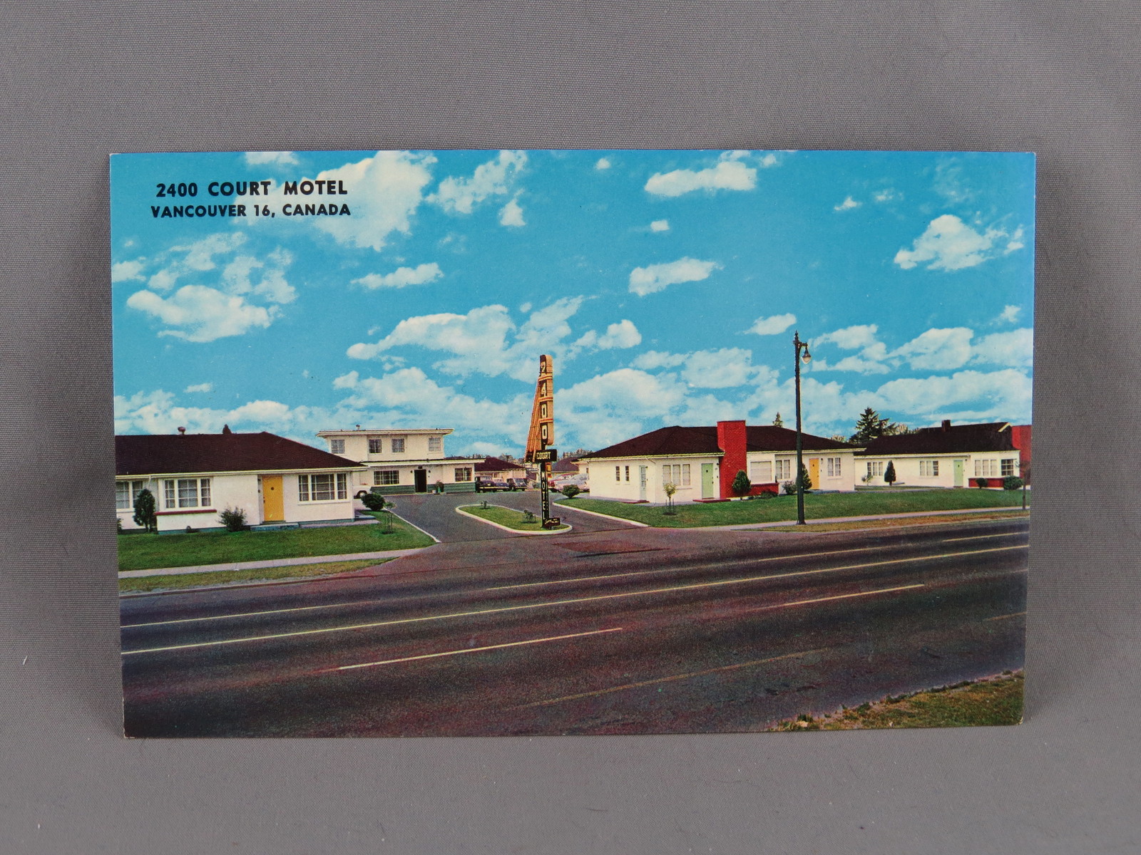 Vintage Postcard - 2400 Court Motel Vancouver - Natural Color Productions - $15.00