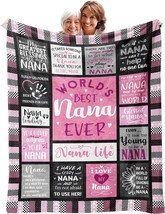 Kituzol Nana Gifts Blanket, 50&quot; X 60,&quot; Birthday Gift For Nana, &quot;Best Nana Ever - £27.27 GBP