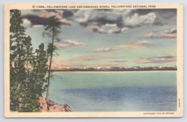 1918 Yellowstone Lake Absaroka Range Yellowstone National Park Vintage Postcard - £11.40 GBP