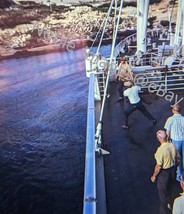 1969 SS Santa Paula Crew Tossing Line Caracas Venezuela Ektachrome 35mm Slide - £4.28 GBP