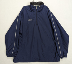 Reebok Mens Jacket 1/4 Zip  Size XL Polyester Blue - £15.31 GBP