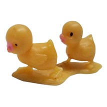 Dollhouse Accessories Yellow Chicks Chicken Ducks Miniatures Animals Farm VTG - £9.20 GBP