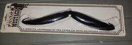 Jumbo Novelty Funny Gag 1 Foot Black Fake Costume Handlebar Mustache NEW - $15.00