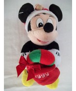 Disney 9&quot; Mickey Mouse 1999 Christmas Santa  Plush - NWT - £10.22 GBP