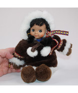Arctic Circle Eskimo Alaskan Girl Doll Anchorage Alaska Plush Inuit Doll... - €8,26 EUR
