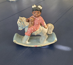 All God&#39;s Children, Sally, Little Girl Riding Rocking Horse - $44.00