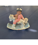 All God&#39;s Children, Sally, Little Girl Riding Rocking Horse - $44.00