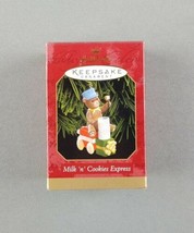 Hallmark Christmas Ornament Keepsake 1999 &quot;Milk &#39;n&#39; Cookies Express&quot; Bear Train - $13.85