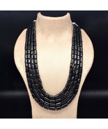 Natural Black Jade Beads Fashion Necklace 4 L 1105 Ct Big 16 mm Tube Gem... - $5,597.52 MXN