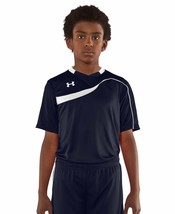 Under Armour Youth Chaos Soccer Jersey Navy Blue Size YLG - $9.92