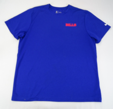 Buffalo Bills Nike On Field Apparel Dri Fit T Shirt Men&#39;s XL Blue Logo - £15.11 GBP