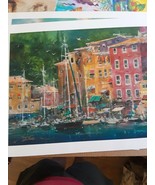 James Coleman &quot;Portofino Bay&quot; Signed Limited Edition Lithograph on Paper... - £387.28 GBP