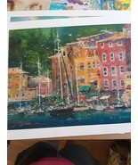 James Coleman &quot;Portofino Bay&quot; Signed Limited Edition Lithograph on Paper... - €416,25 EUR