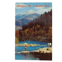 Postcard Whiteface Mountain &amp; Ausable River Landscape New York Chrome Posted - $6.98